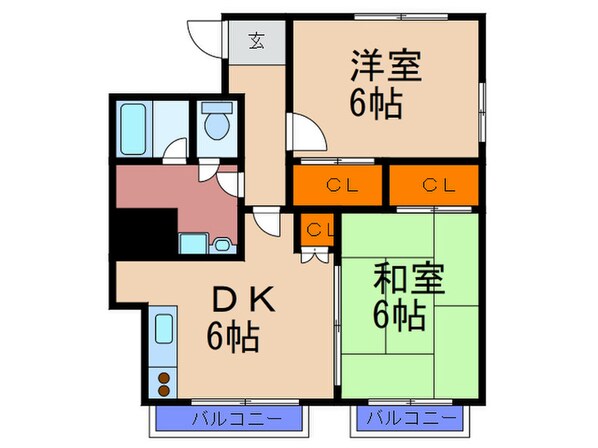 山源ハイツの物件間取画像